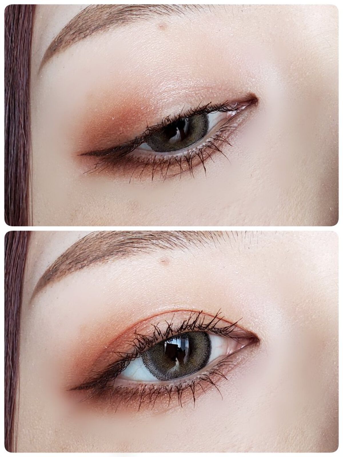 シルエットマンスリー 04 オリーブブラウン/LensVery/１ヶ月（１MONTH）カラコンを使ったクチコミ（2枚目）