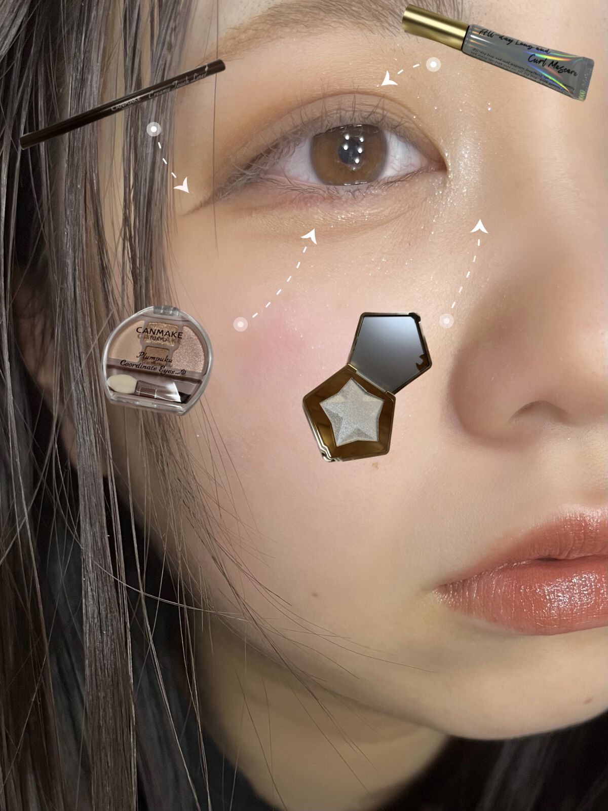 クリーミータッチライナー/キャンメイク/ジェルアイライナーを使ったクチコミ（3枚目）