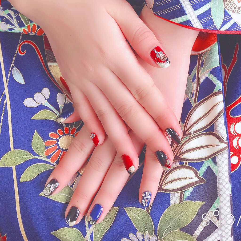 ネイルホリック Vivid color BL908/ネイルホリック/マニキュアを使ったクチコミ（3枚目）