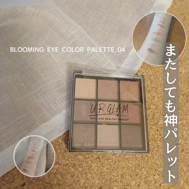 UR GLAM　BLOOMING EYE COLOR PALETTE/U R GLAM/アイシャドウパレットを使ったクチコミ（1枚目）