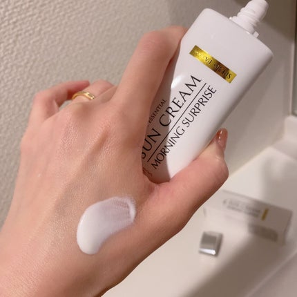 オールインワンエッセンシャルサンクリーム/MORNING SURPRISE/日焼け止めクリームを使ったクチコミ(2枚目)