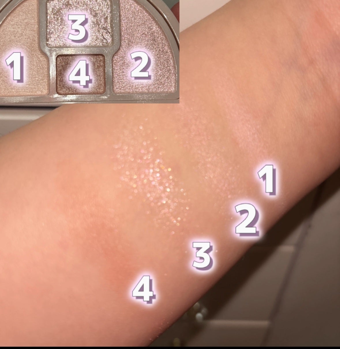 プランぷくコーデアイズ/キャンメイク/パウダーアイシャドウを使ったクチコミ(4枚目)