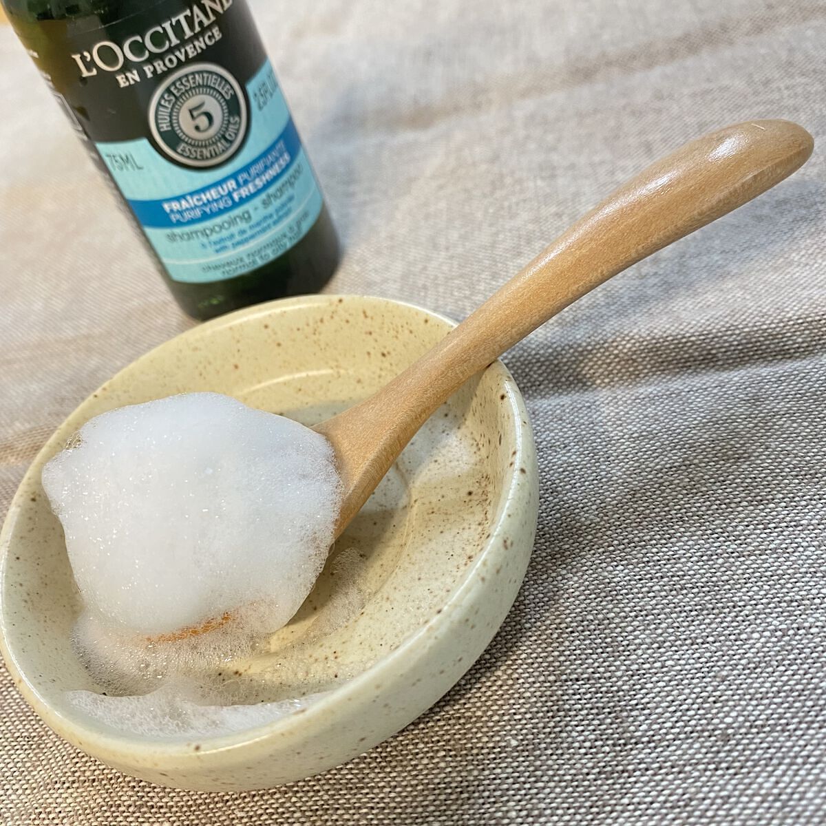 ファイブハーブス ピュアフレッシュネス シャンプー／コンディショナー/L'OCCITANE/市販シャンプーを使ったクチコミ（2枚目）