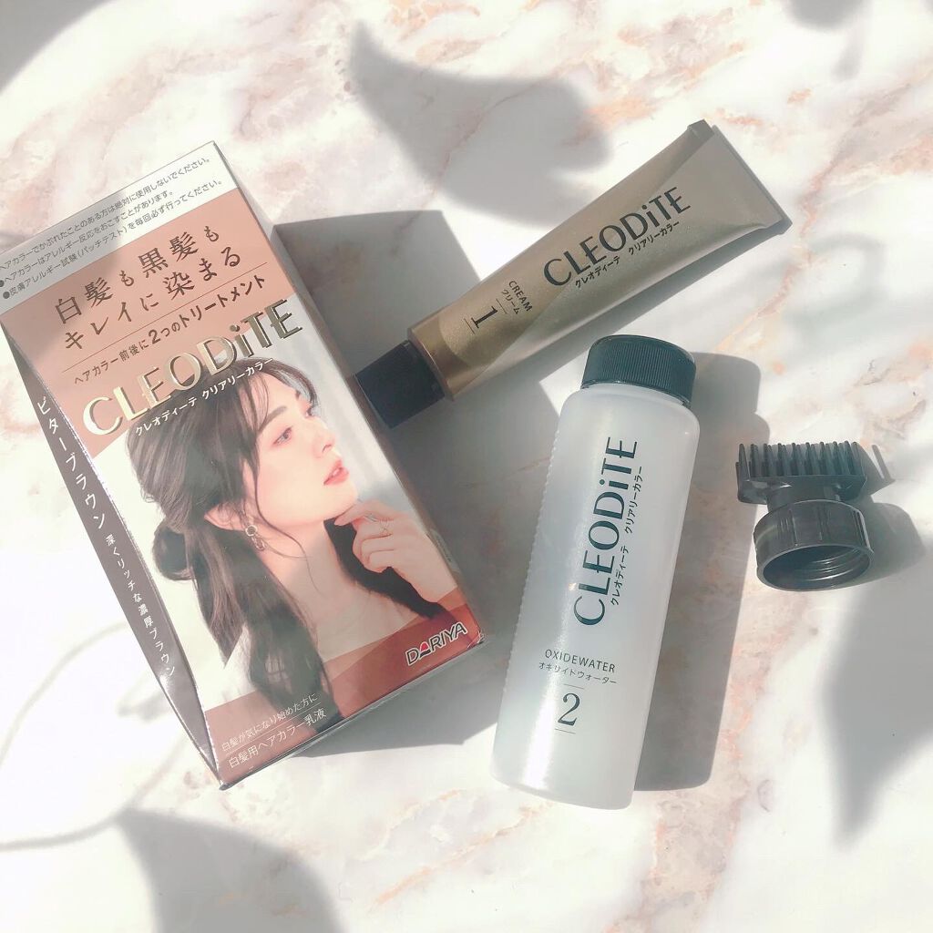 クリアリーカラー (白髪用) /クレオディーテ/ヘアカラーを使ったクチコミ(2枚目)