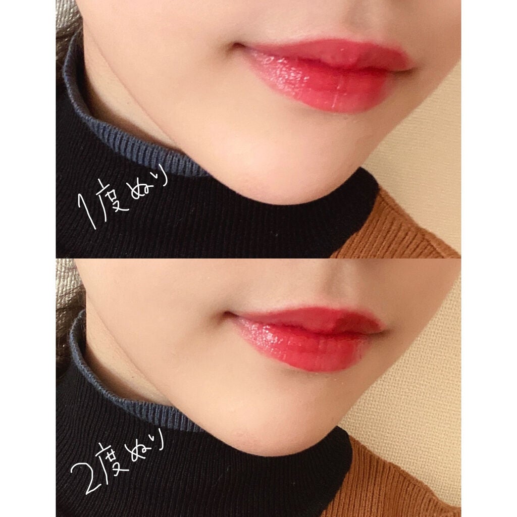 ルージュ ピュールクチュール ヴェルニ ウォーターグロウ/YVES SAINT LAURENT BEAUTE/口紅を使ったクチコミ(3枚目)