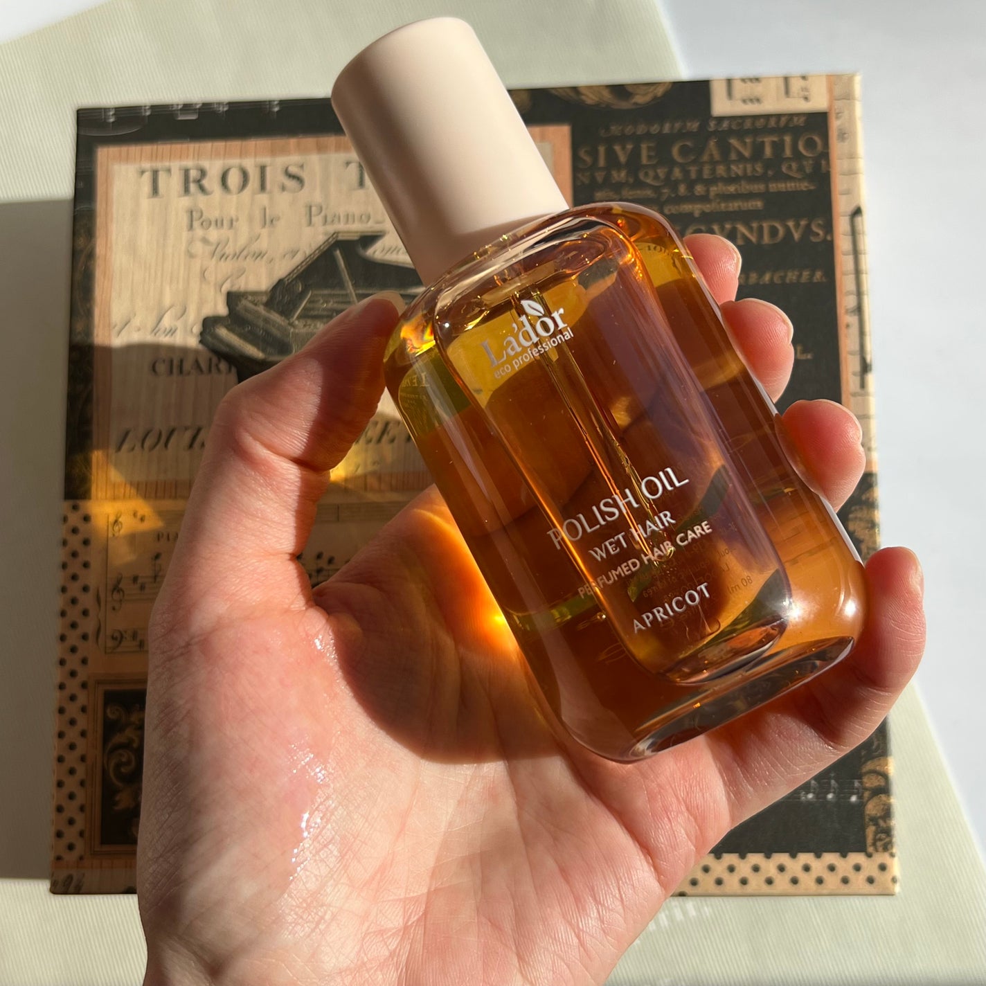 ポリッシュオイル_アプリコット/La'dor/ヘアオイルを使ったクチコミ(4枚目)