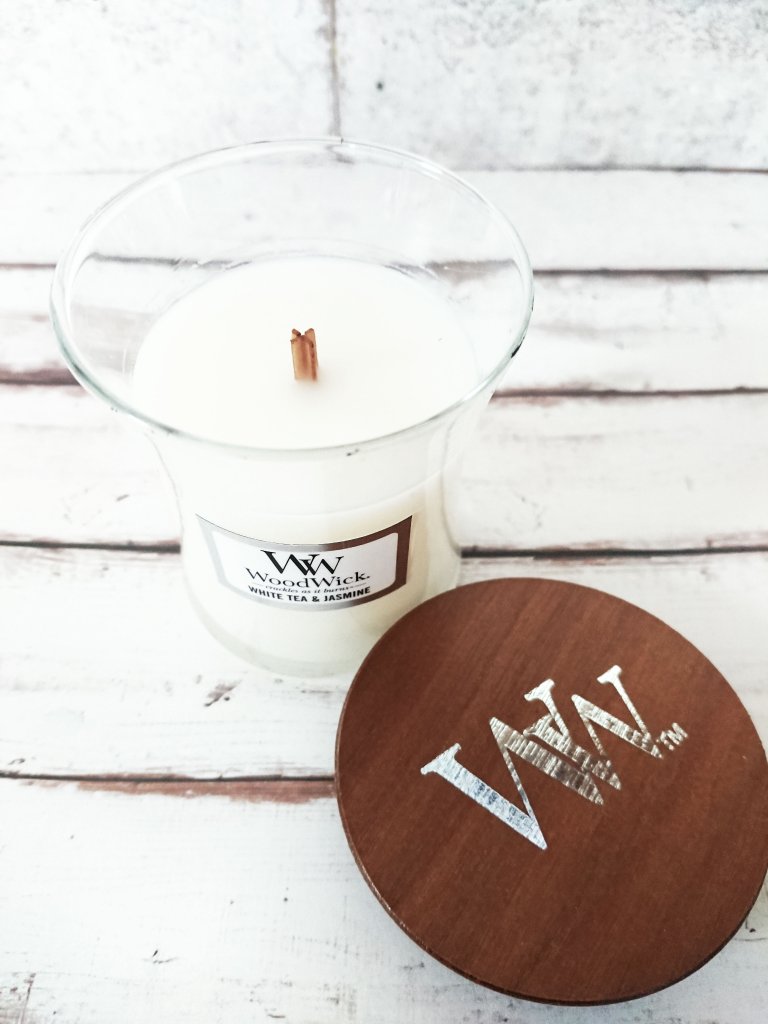 Wood Wick ホワイトティー&ジャスミン/Wood Wick/アロマキャンドルを使ったクチコミ（1枚目）