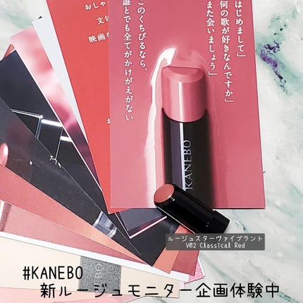 ルージュスターヴァイブラント/KANEBO/口紅を使ったクチコミ(1枚目)