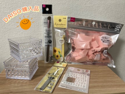 メイクアップスポンジ(バリューパック ウェッジ型 30個)/DAISO/パフ・スポンジを使ったクチコミ(1枚目)