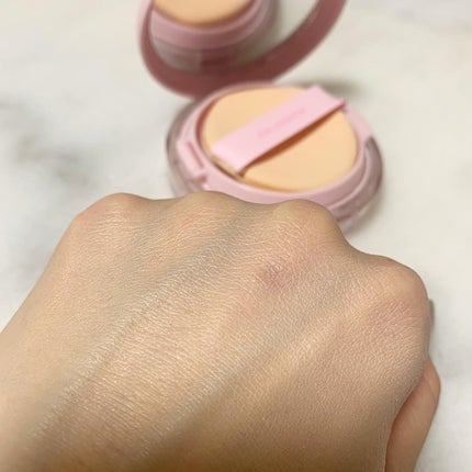 ワンダーベルベットラスティングクッション/i’m meme/クッションファンデーションを使ったクチコミ(4枚目)