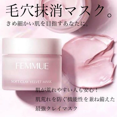 ソフトクレイ ベルベットマスク/FEMMUE/洗い流すパック・マスクを使ったクチコミ（1枚目）