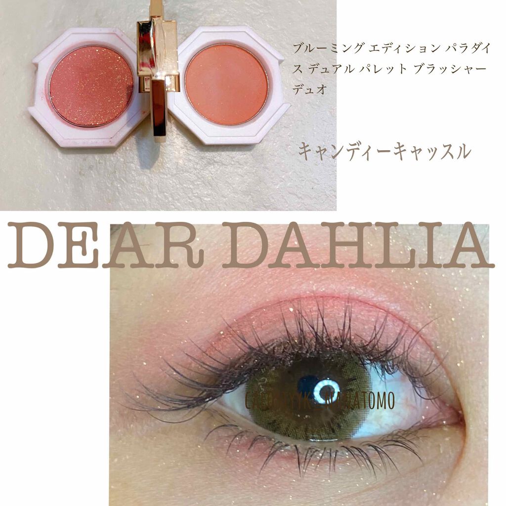 ブルーミング エディション パラダイス デュアル パレット ブラッシャー デュオ/DEAR DAHLIA/単色アイシャドウを使ったクチコミ(4枚目)