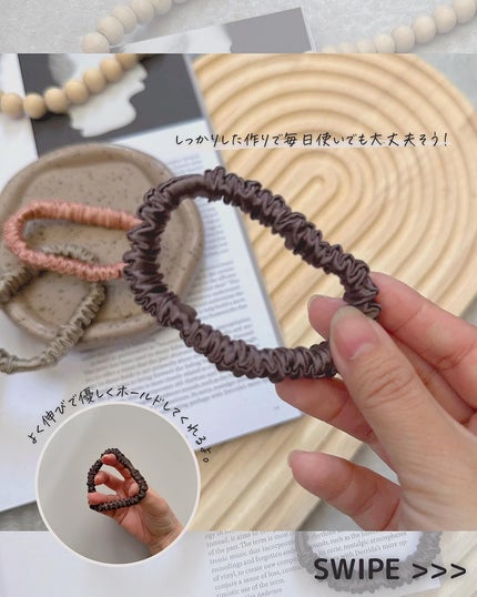 シルク ナイトキャップ(ゴム紐)/COCOSILK/ヘアケアグッズを使ったクチコミ(5枚目)