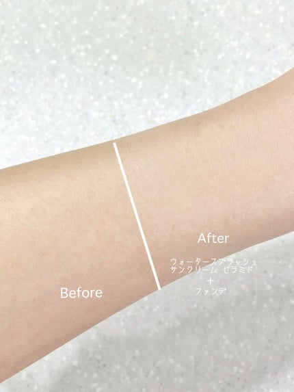 ウォータースプラッシュサンクリーム セラミド/espoir/日焼け止めクリームを使ったクチコミ(3枚目)