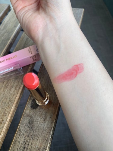 VAVI MELLO ピーチズ メルティング リップスティックのクチコミ「今日のメイクでつかっているリップ💄💋


VAVI MELLO
ピーチズ メルティング リップ.....」（2枚目）