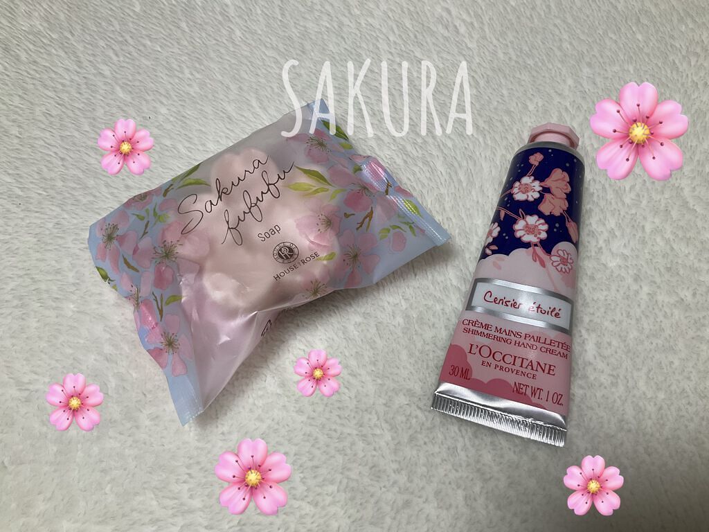 サクラサボン ハンドクリーム/L'OCCITANE/ハンドクリームを使ったクチコミ（1枚目）