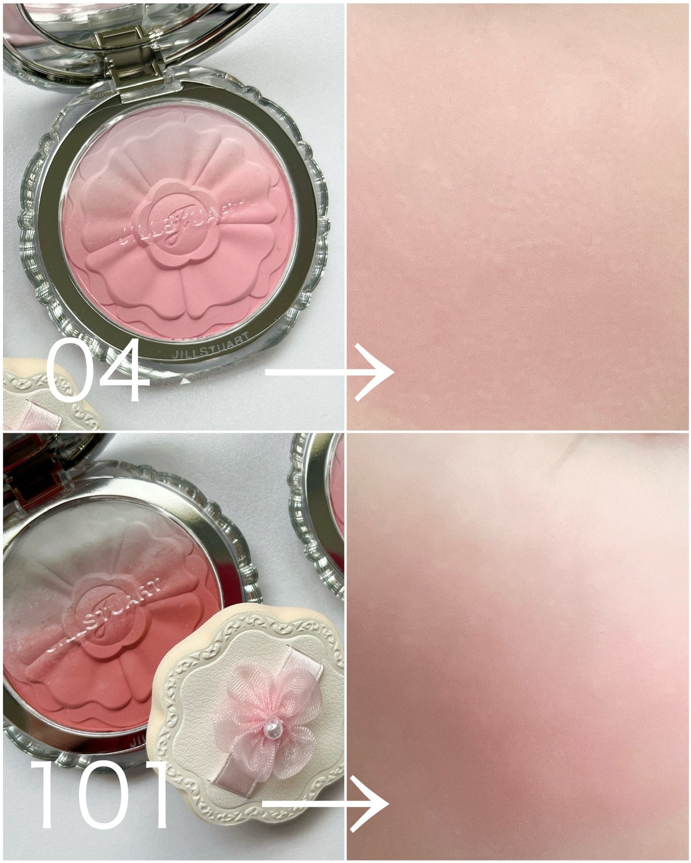 ジルスチュアート パステルペタル ブラッシュ/JILL STUART/パウダーチークを使ったクチコミ(4枚目)