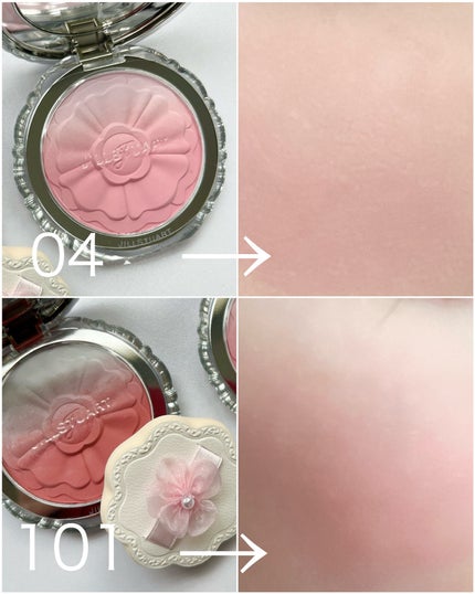 ジルスチュアート パステルペタル ブラッシュ/JILL STUART/パウダーチークを使ったクチコミ(4枚目)