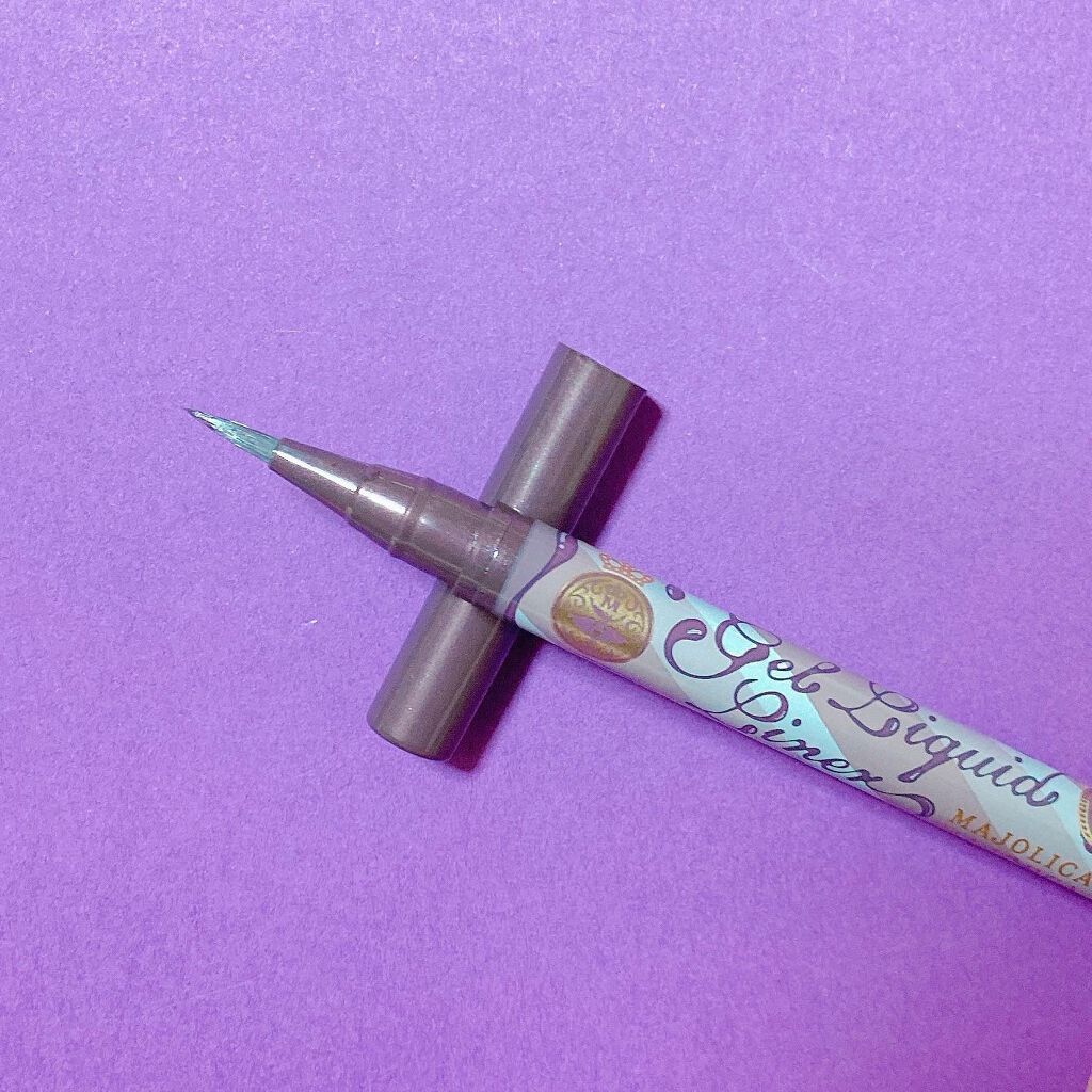 ジェルリキッドライナー GY802 パープルグレー/MAJOLICA MAJORCA/リキッドアイライナーを使ったクチコミ（2枚目）