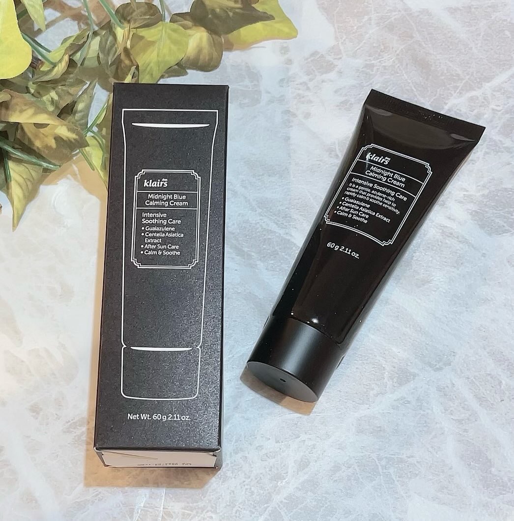 ミッドナイトブルーカーミングクリーム/Klairs/フェイスクリームを使ったクチコミ（1枚目）
