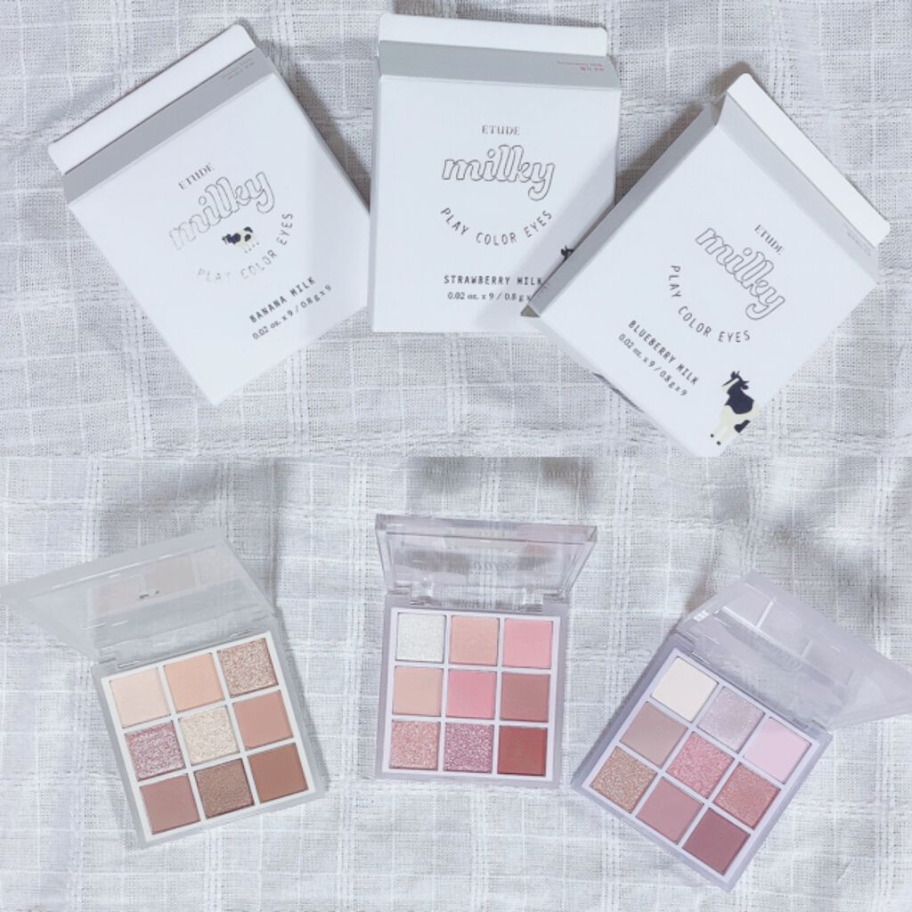 プレイカラーアイズ ≪ミルキーコレクション≫/ETUDE/アイシャドウパレットを使ったクチコミ(2枚目)