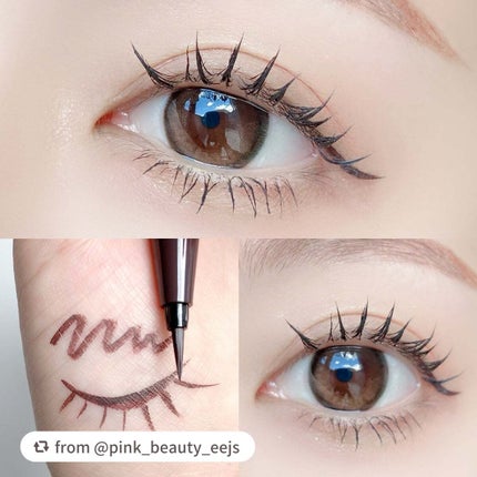 シルキーリキッドアイライナーWP/D-UP/リキッドアイライナーを使ったクチコミ(5枚目)