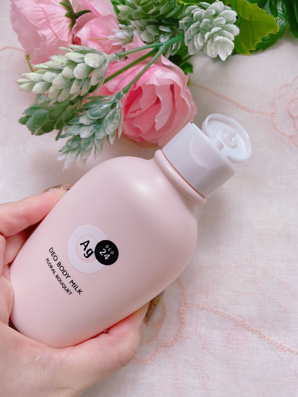 デオドラントボディミルク フローラルブーケ/エージーデオ24/ボディミルクを使ったクチコミ（2枚目）