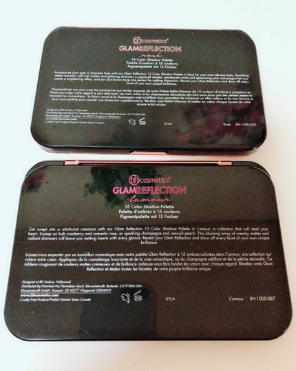Glam Reflection Rosé 15 Color Shadow Palette/bh cosmetics/アイシャドウパレットを使ったクチコミ(2枚目)
