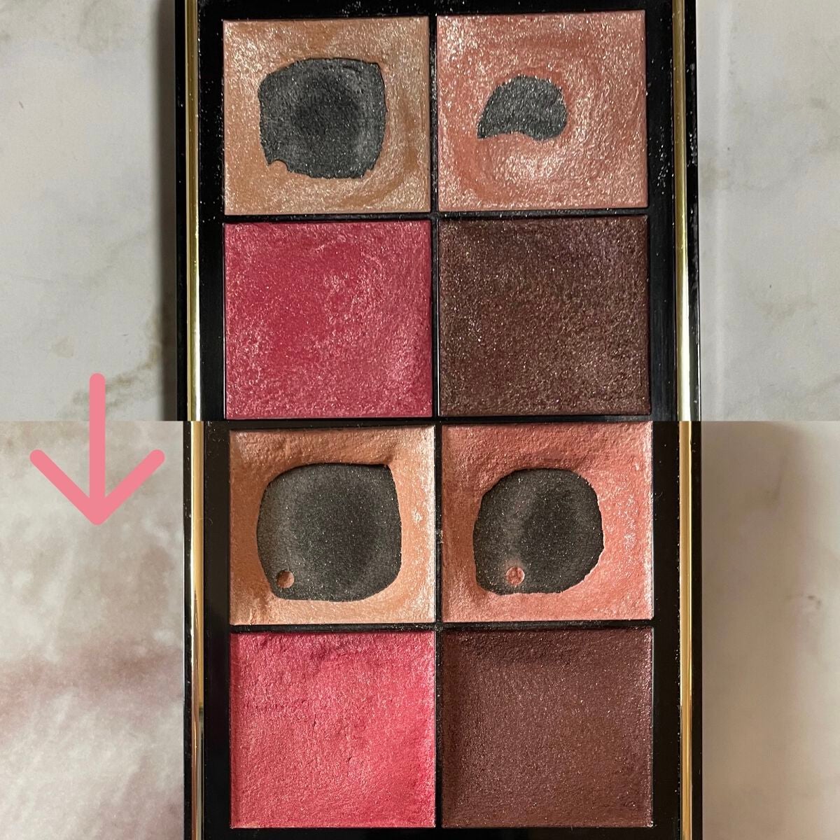 【旧品】パーフェクトスタイリストアイズ/キャンメイク/アイシャドウパレットを使ったクチコミ(4枚目)