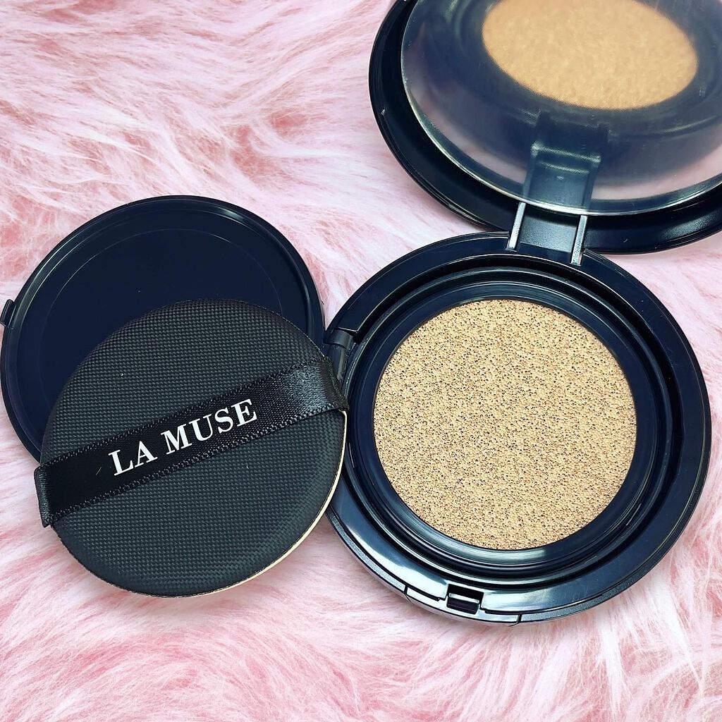 DOUBLE LAYERING SERUM IN CUSHIO CHERRY BLOSSOM/ラミューズ/クッションファンデーションを使ったクチコミ(3枚目)