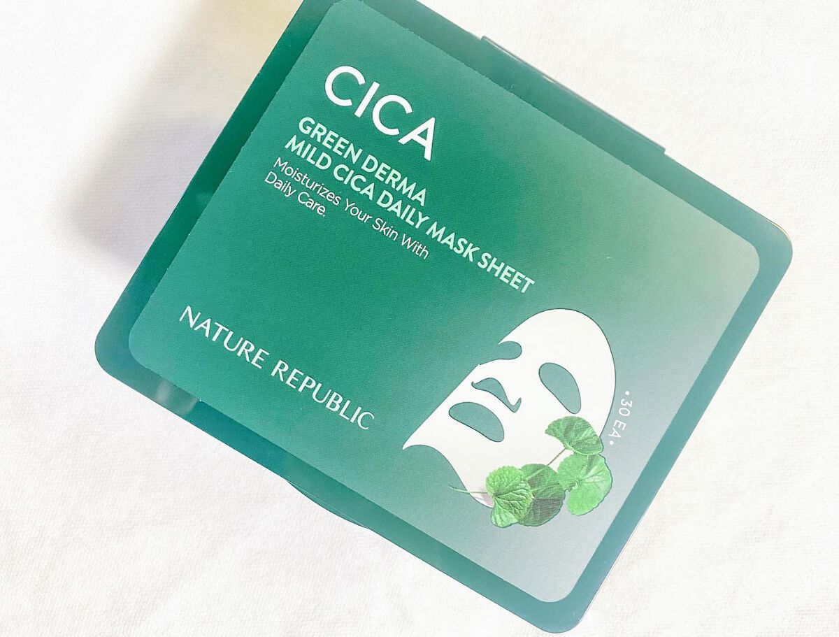 グリーンダーマCICA デイリーシートマスク/ネイチャーリパブリック/シートマスク・パックを使ったクチコミ(4枚目)