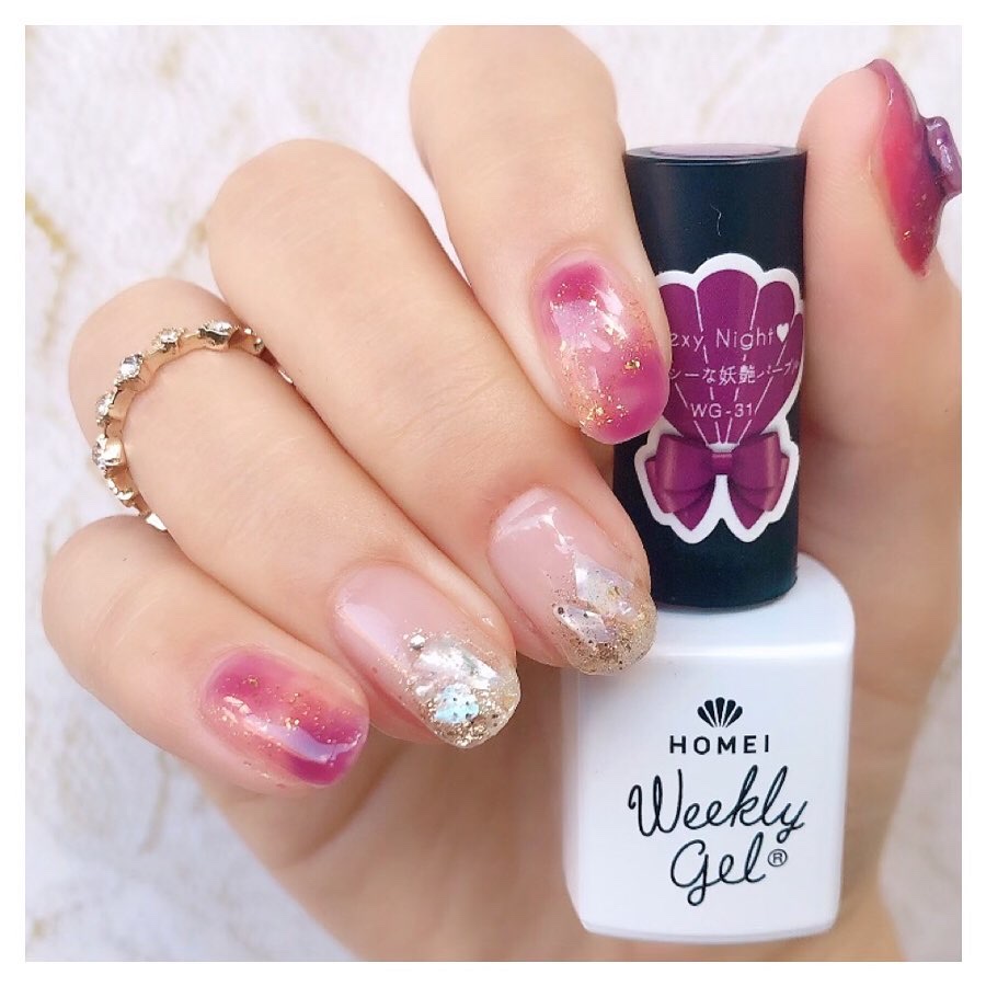 ウィークリージェル/HOMEI/ジェルネイルを使ったクチコミ（2枚目）