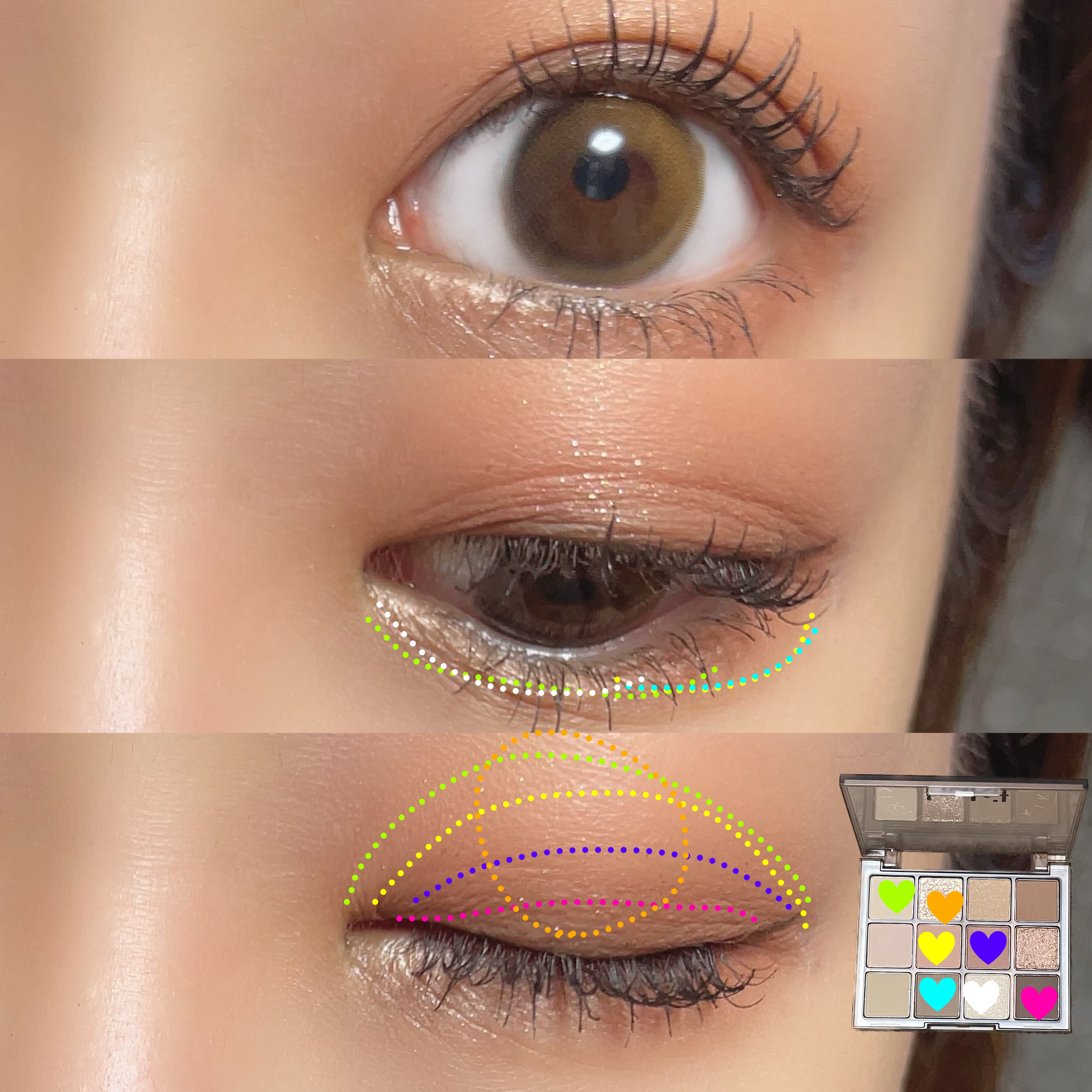 ホーリーモリーレイヤーパレット/HAKIT/アイシャドウパレットを使ったクチコミ（2枚目）