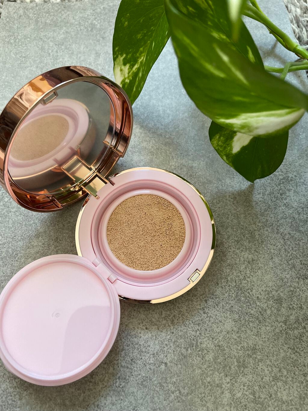 ピンクティーツリーカバークッション/APLIN/クッションファンデーションを使ったクチコミ(5枚目)