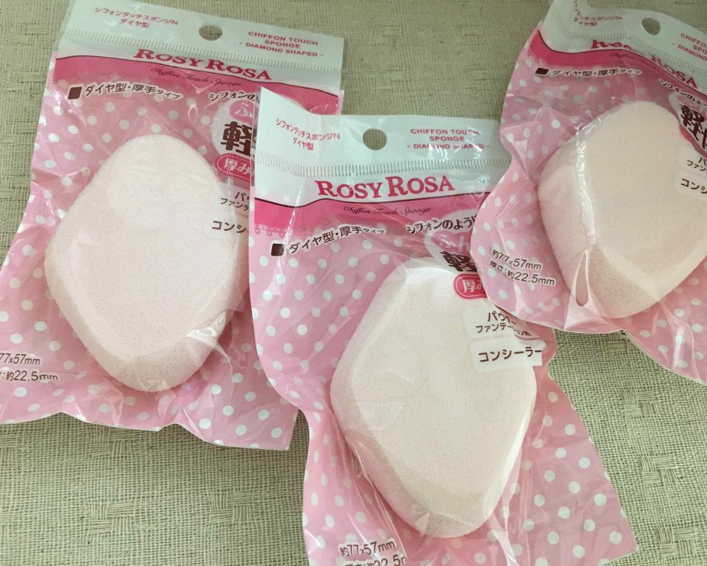 シフォンタッチスポンジN ダイヤ型/ロージーローザ/パフ・スポンジを使ったクチコミ(1枚目)