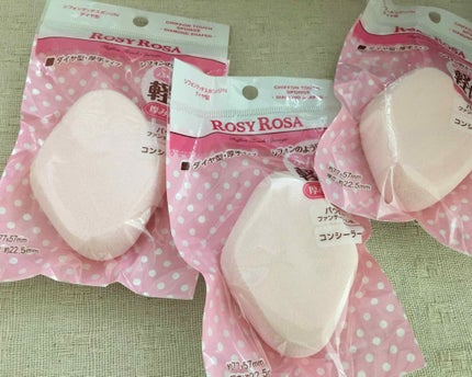 シフォンタッチスポンジN ダイヤ型/ロージーローザ/パフ・スポンジを使ったクチコミ(1枚目)