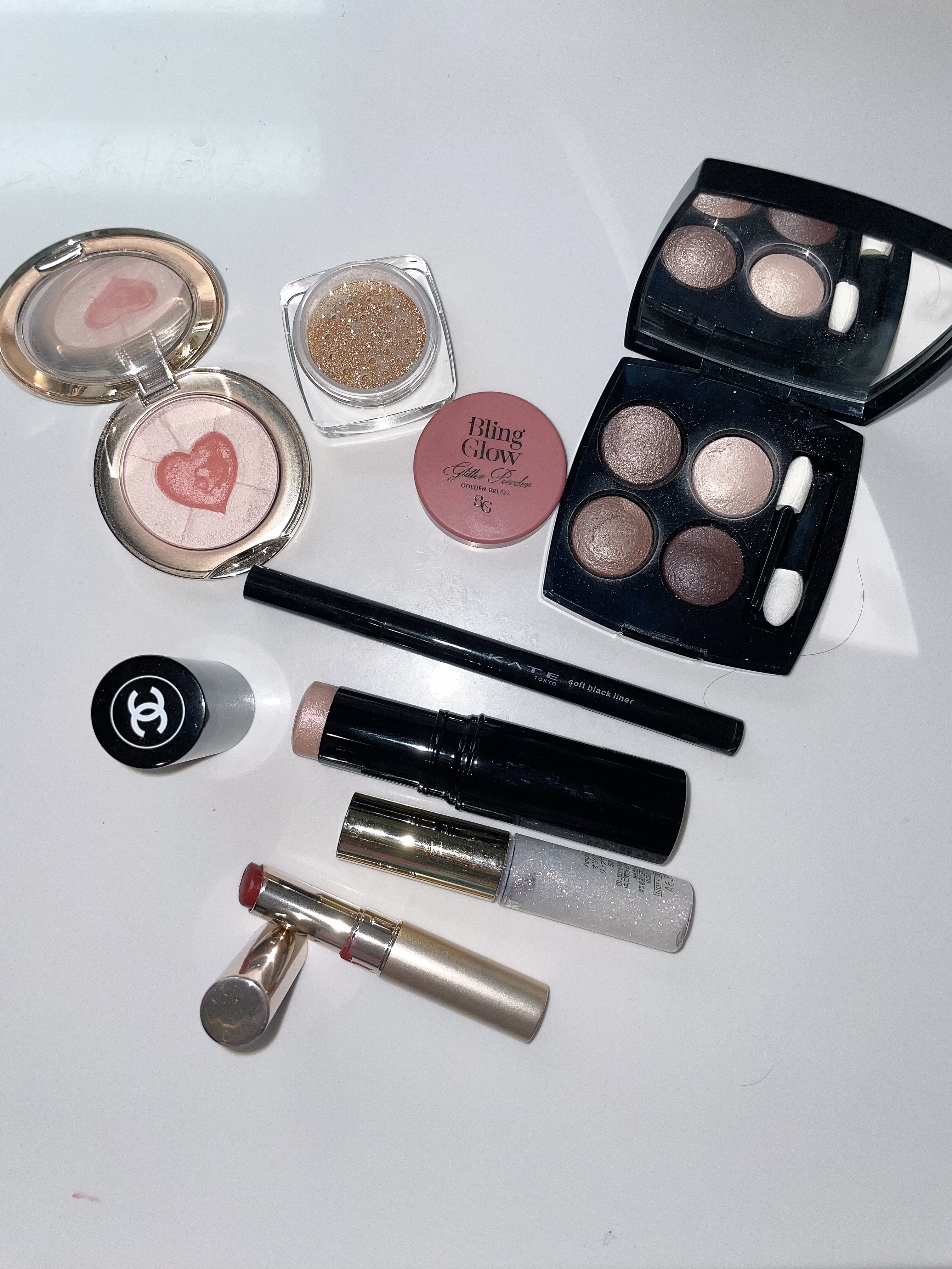 グリッターパウダー/BLING GLOW/パウダーハイライトを使ったクチコミ（3枚目）