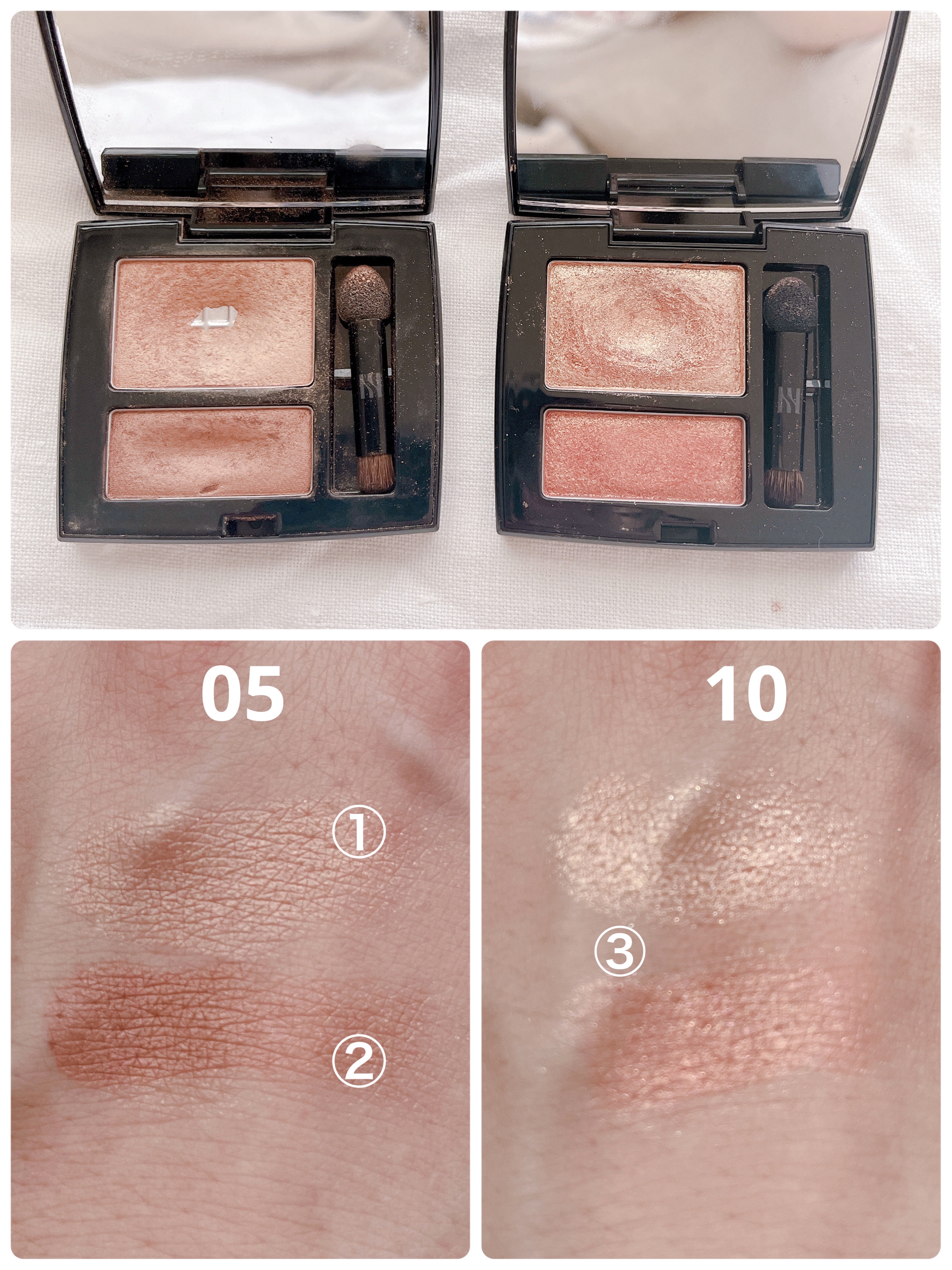 シャドウデュオ 10 アルアリング/HERA/アイシャドウパレットを使ったクチコミ（2枚目）