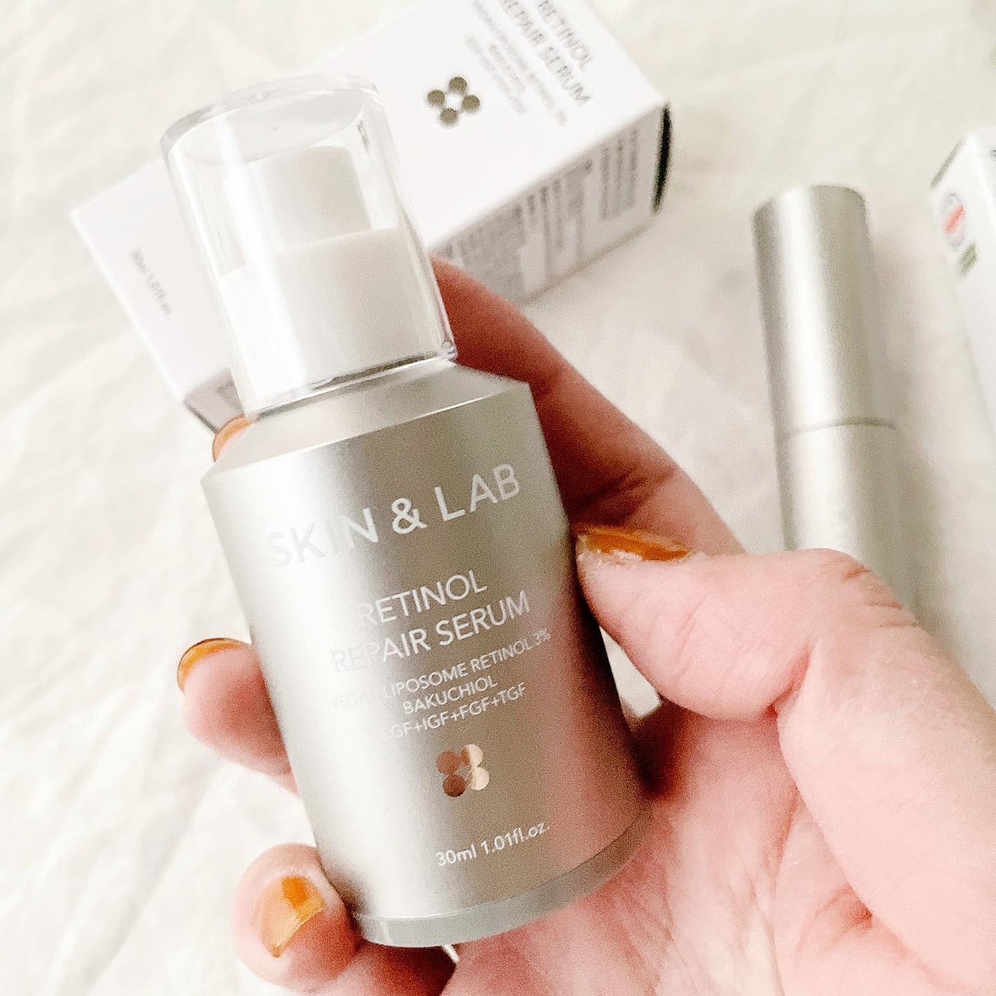 ヴィーガンリポソームレチノールセラム/SKIN&LAB/美容液を使ったクチコミ(2枚目)