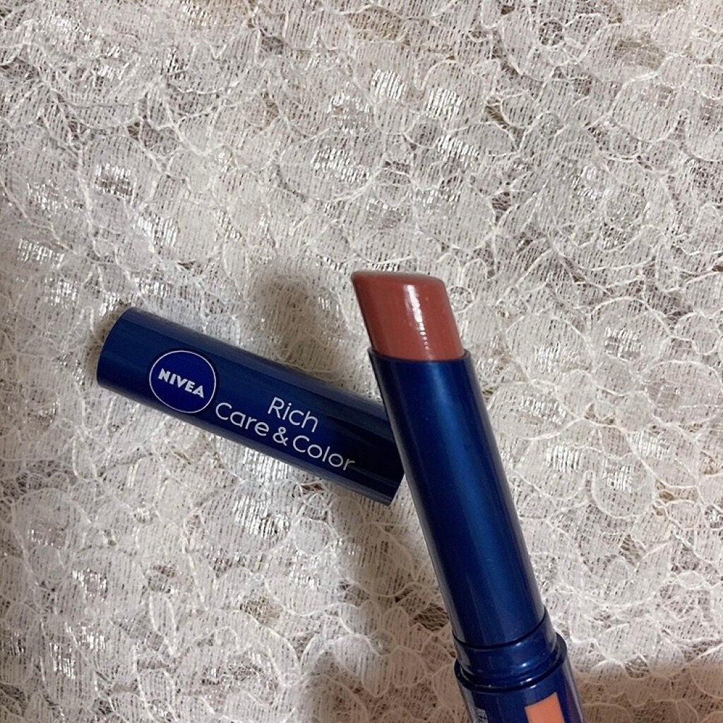 ニベア リッチケア&カラーリップ/ニベア/リップクリームを使ったクチコミ(2枚目)