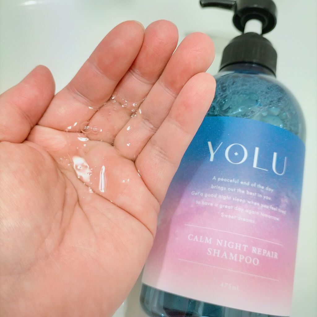 カームナイトリペアシャンプー/トリートメント/YOLU/市販シャンプーを使ったクチコミ(3枚目)