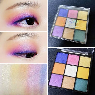 UR GLAM　BLOOMING EYE COLOR PALETTE/U R GLAM/アイシャドウパレットを使ったクチコミ（1枚目）