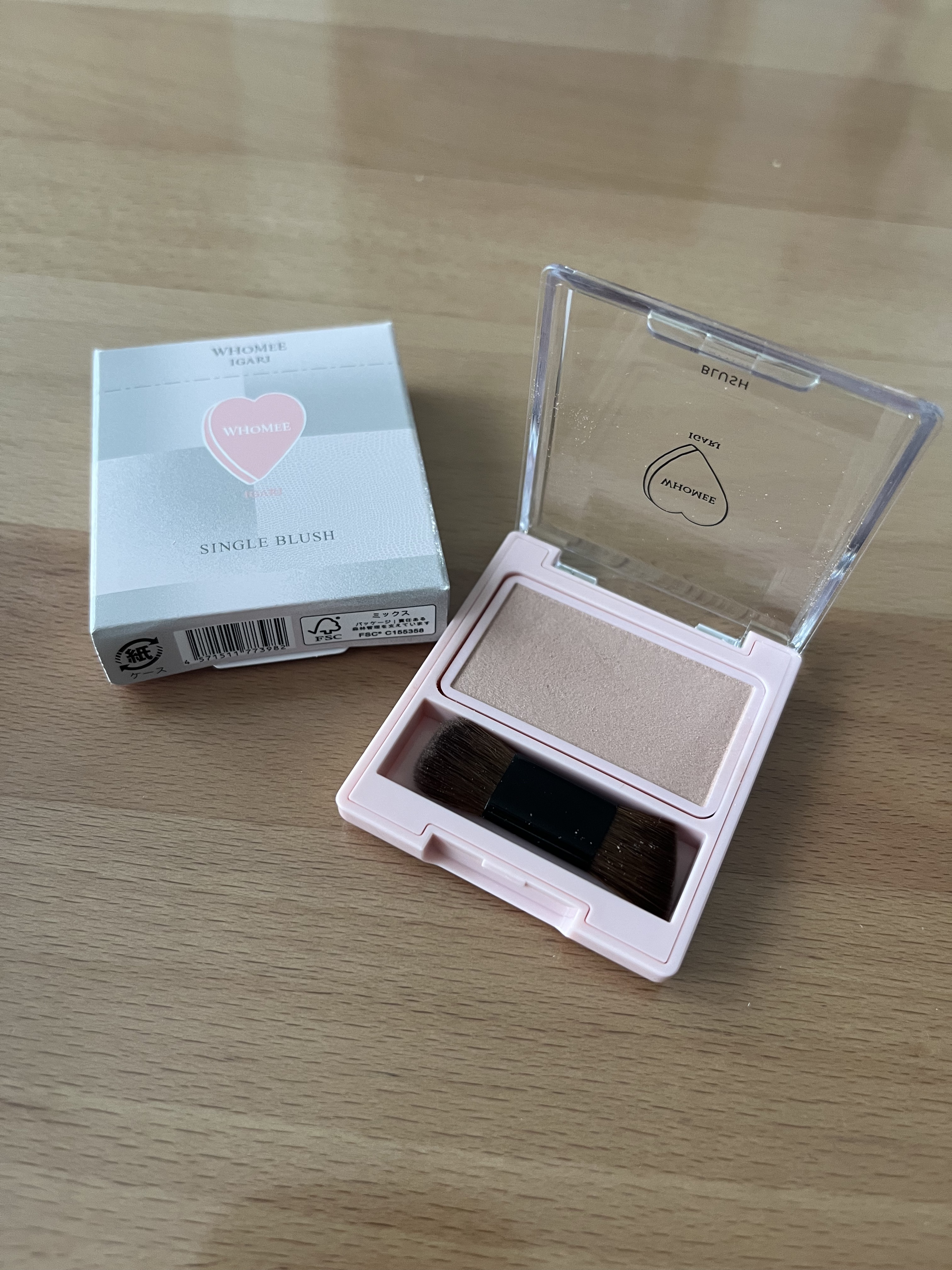 フーミー シングルブラッシュ シカモアブラウン/WHOMEE/パウダーチークを使ったクチコミ（1枚目）