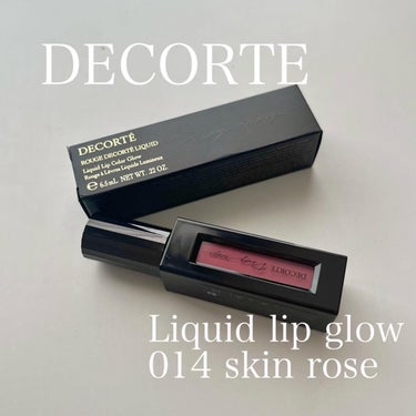 ルージュ デコルテ リキッド 14 skin rose（Dewy rouge ）/DECORTÉ/口紅を使ったクチコミ（1枚目）