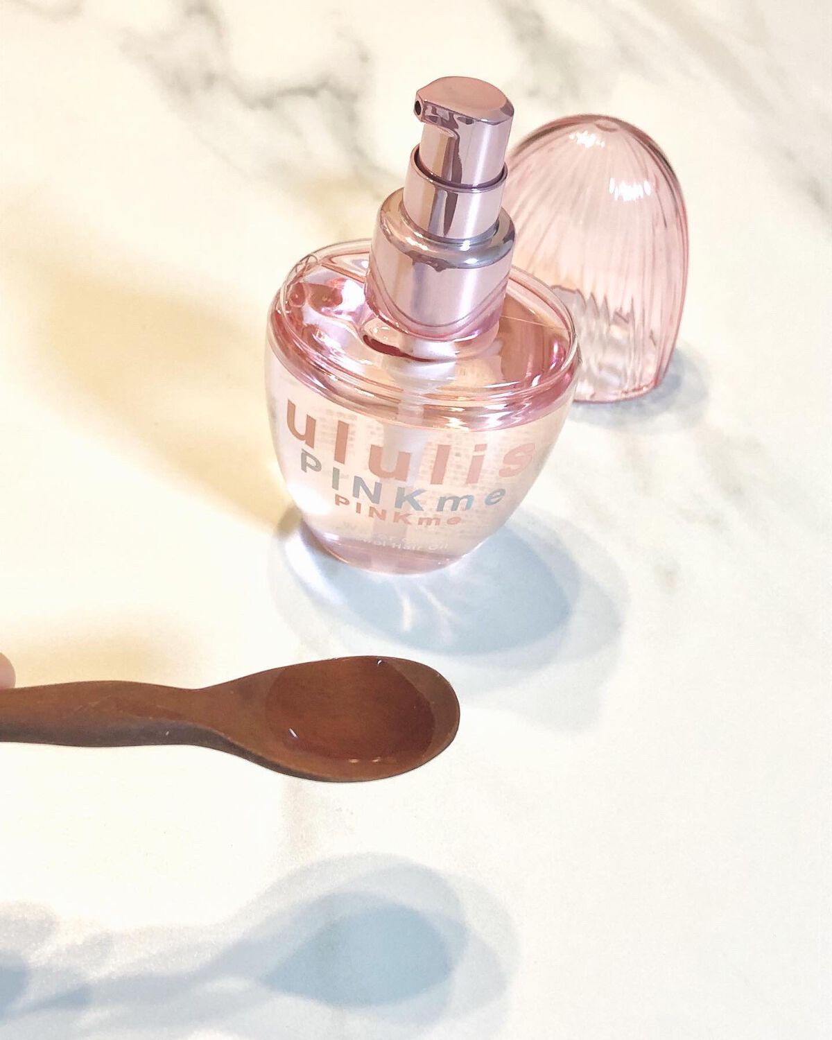 ピンクミー ウォーターコンク コントロール ヘアオイル/ululis/ヘアオイルを使ったクチコミ（3枚目）