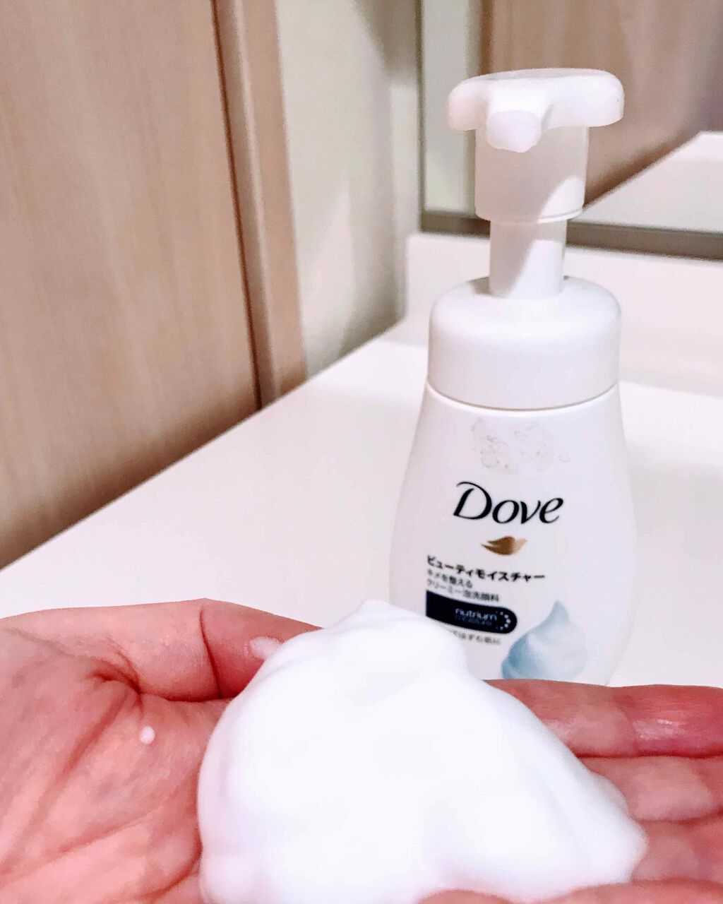 ビューティモイスチャー クリーミー泡洗顔料/ダヴ/泡洗顔を使ったクチコミ（1枚目）