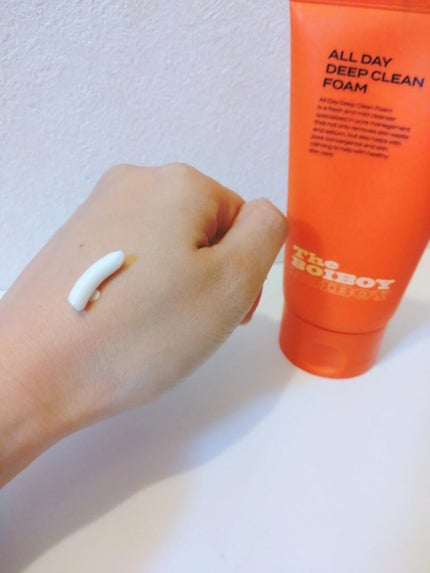 TheBOIBOY オールデイ ディープクリーンフォームのクチコミ「🌟TheBOIBOY
☺️ALLDAY DEEP CLEAN FOAM
オレンジのビタミンカ.....」(2枚目)