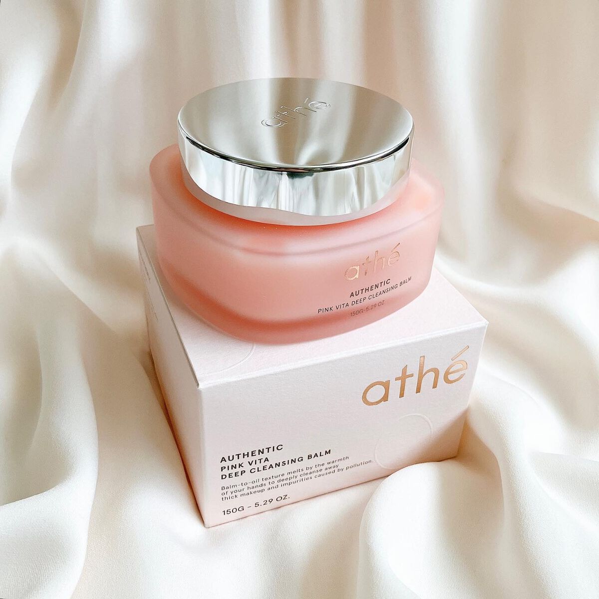 athe AUTHENTIC PINK VITA DEEP CLEANSING BALM/athé/クレンジングバームを使ったクチコミ（1枚目）