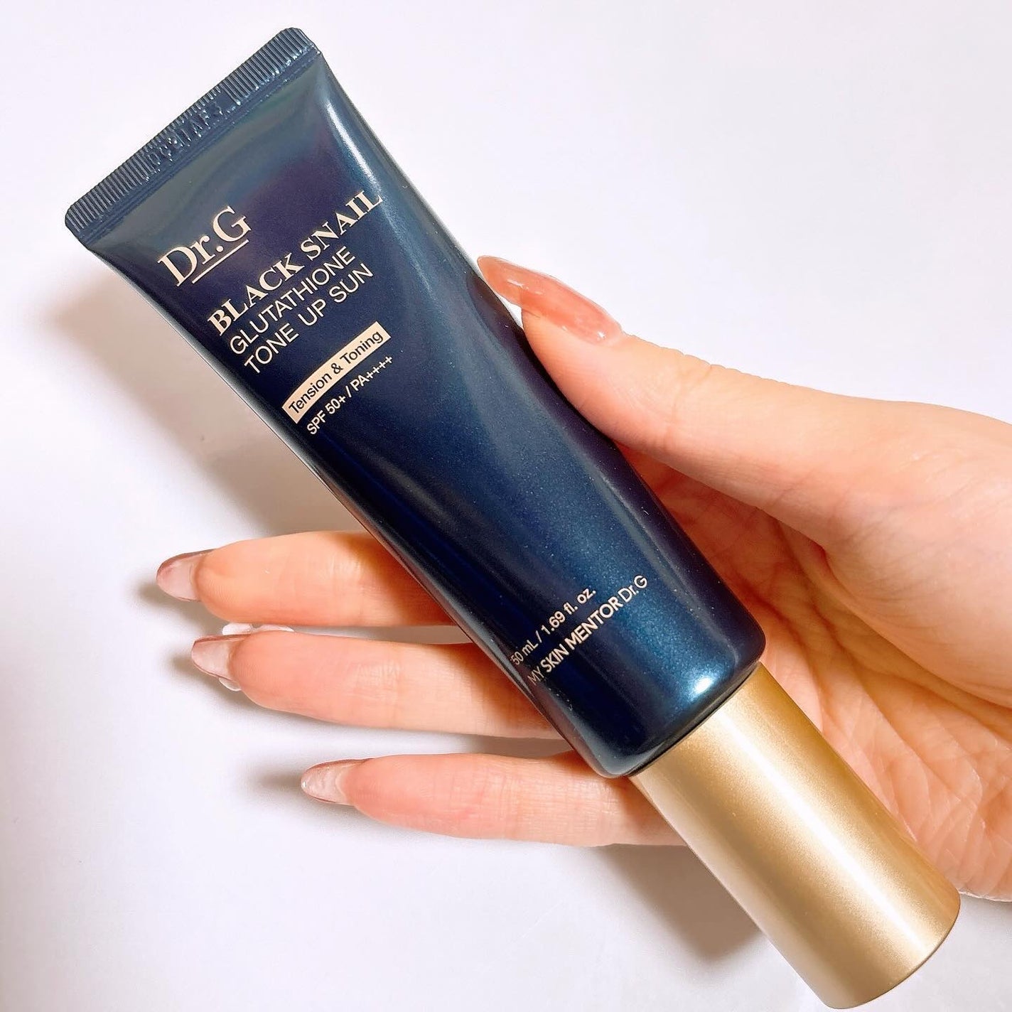 ブラックスネイルグルタチオントーンアップサン/Dr.G/日焼け止めクリームを使ったクチコミ(3枚目)
