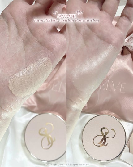 ピュアポリッシュクッションファンデーション/SELVE/クッションファンデーションを使ったクチコミ(6枚目)